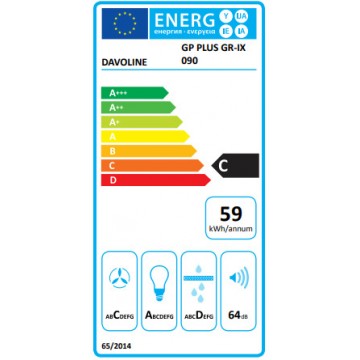 Davoline GP Plus GR-IX 90 Συρόμενος Απορροφητήρας 90cm Inox